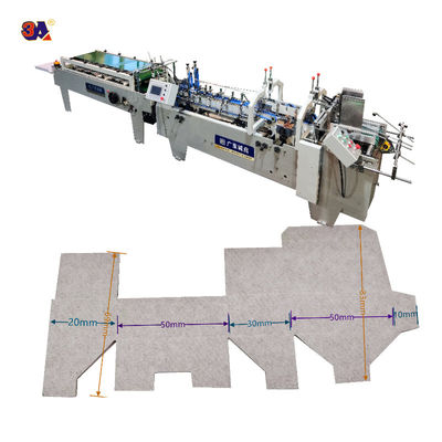 Βίντεο εξόδου-επιθεώρηση παρέχονται Mini Box Folder Gluer Machine για μικρά κουτιά διπλώματος