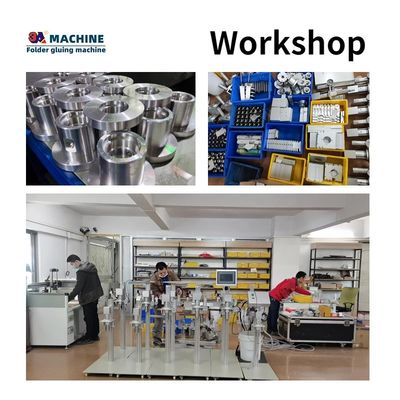 Χάρτινο κουτί φακέλου Gluer Envelopes Gluing Machine με 6 κανάλια 2 όπλα Box Side Pasting