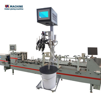 6 Channel 4 Cold Glue Guns Perfume Box Making Machine με προαιρετικές ρυθμίσεις