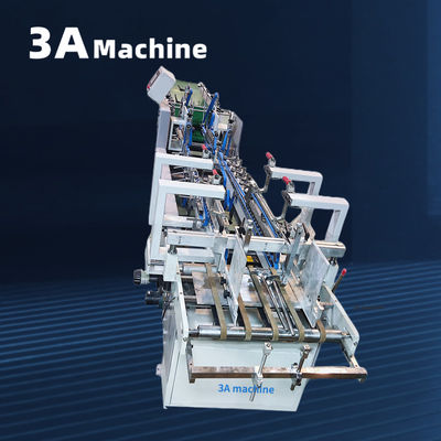 8M*10M*1.3M Μηχανή κόλλας χαρτιού για χαρτόνι 250g-650g Ημιαυτόματη κόλλη για χαρτόνια