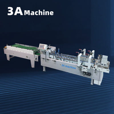 8M*10M*1.3M Μηχανή κόλλας χαρτιού για χαρτόνι 250g-650g Ημιαυτόματη κόλλη για χαρτόνια