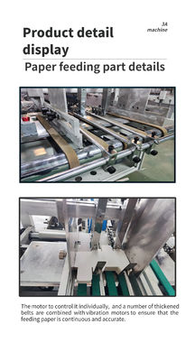 SHH-800AG-2 Αυτοματοποιημένη κλειδαριά κάτω Flexo Folder Gluer Κατάλληλη για διάφορους τύπους χαρτιού