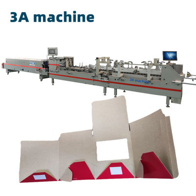 350mm Max. Εργασιακό πλάτος Mini Box Folder Gluing Machine με κάτω κλειδαριά και πλευρική κόλλα