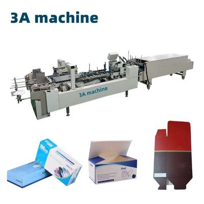 3.5m*1.1m*1.4m CQT-800 Box Folder Gluer Machine για την ευθεία γραμμή των κουτιών