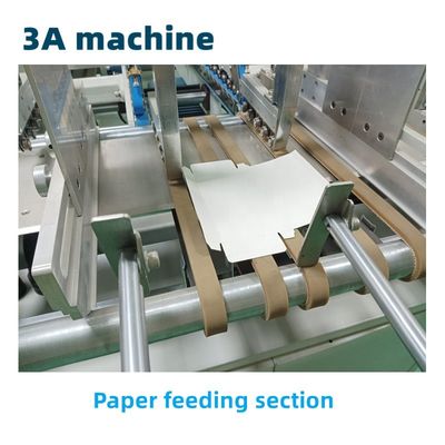 3.5m*1.1m*1.4m CQT-800 Box Folder Gluer Machine για την ευθεία γραμμή των κουτιών