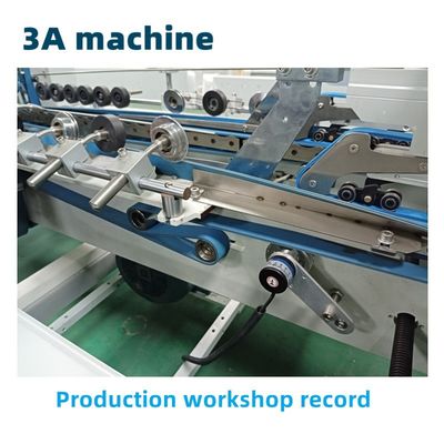 3.5m*1.1m*1.4m CQT-800 Box Folder Gluer Machine για την ευθεία γραμμή των κουτιών
